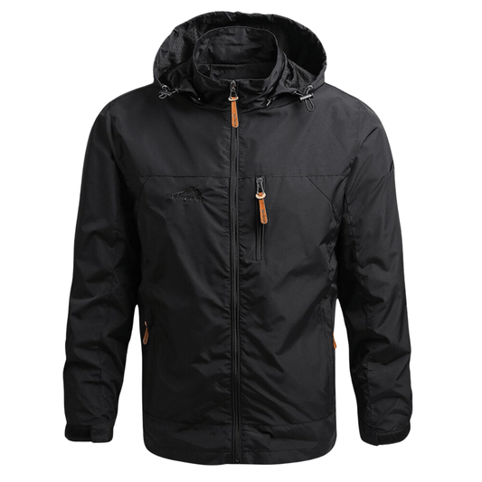 Veste étanche parka homme noir - LuxeStyle