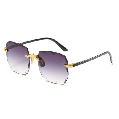 Lunettes de soleil femmes tendance à monture brillante - LuxeStyle