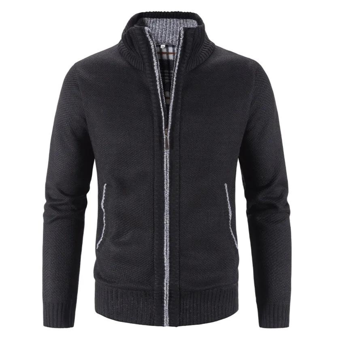 Cardigan Zippé Homme Hiver Chaud - LuxeStyle