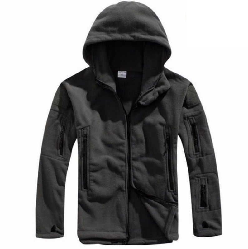 Veste Fleece Polaire Homme - Parka Militaire Élégant avec Capuche et Poches