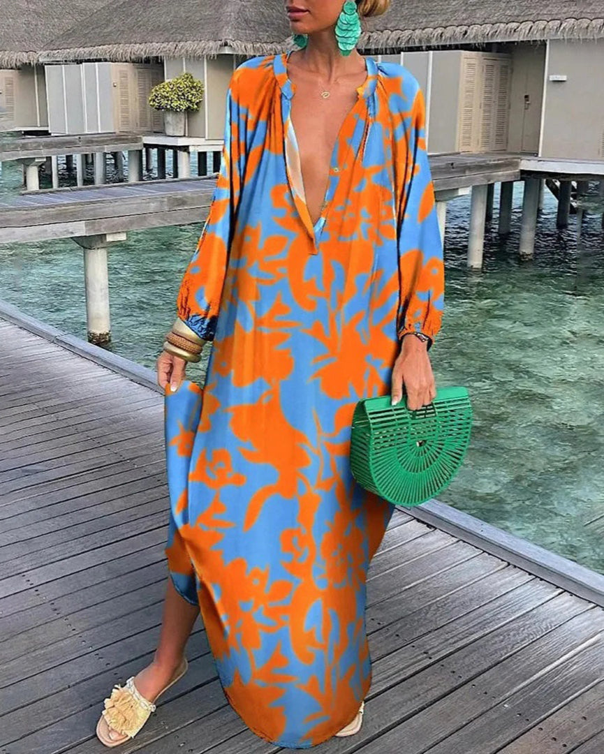 Robe Longue Floral Élégante pour Femme