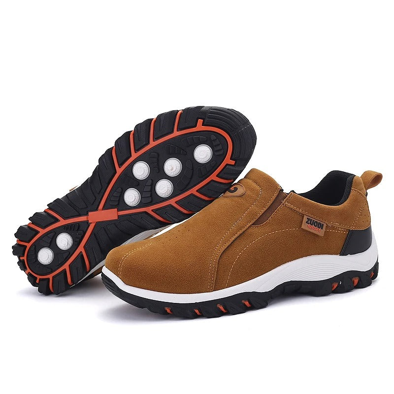 Bottes de marche brun homme semelle grip - LuxeStyle