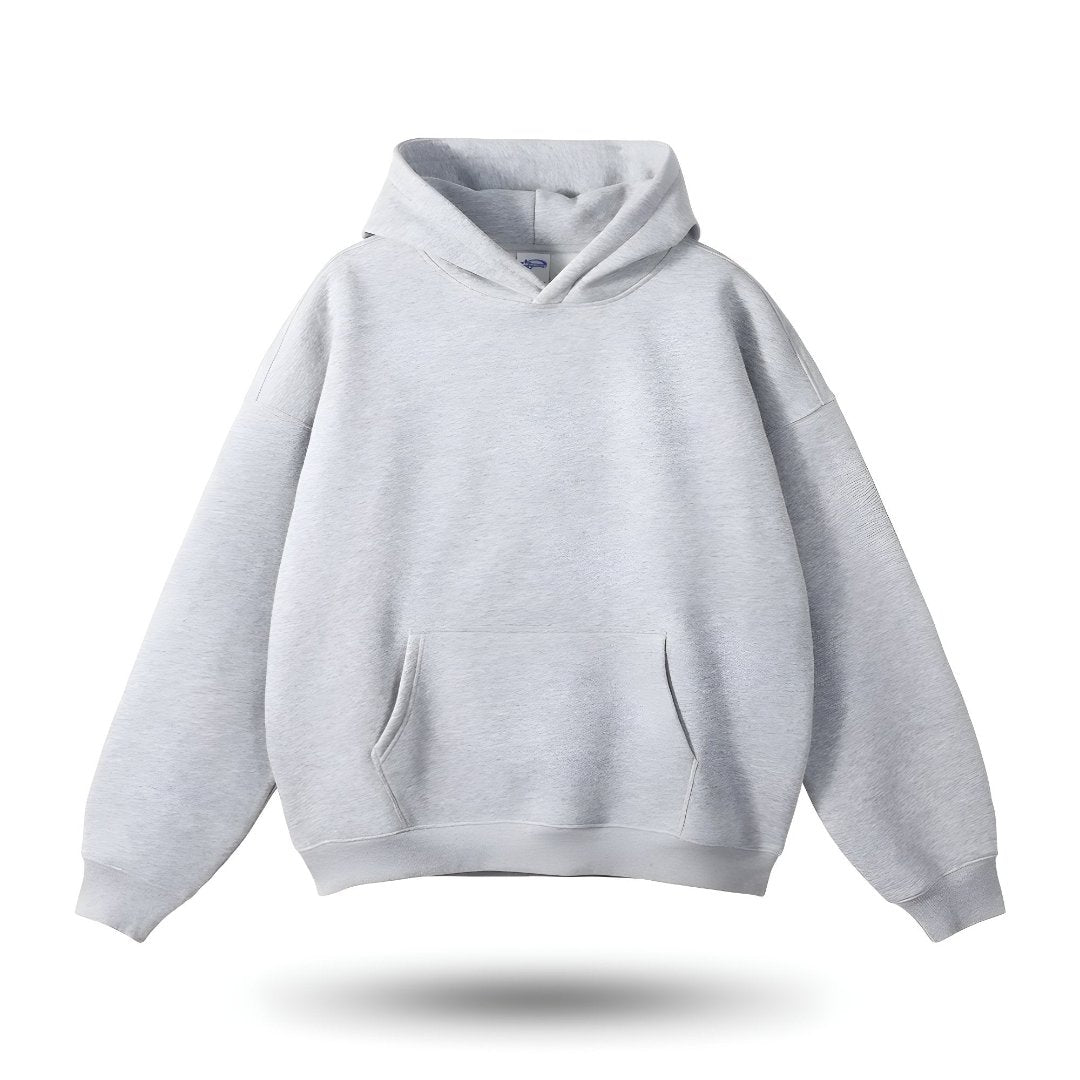 Sweat à capuche gris confortable pour homme et femme