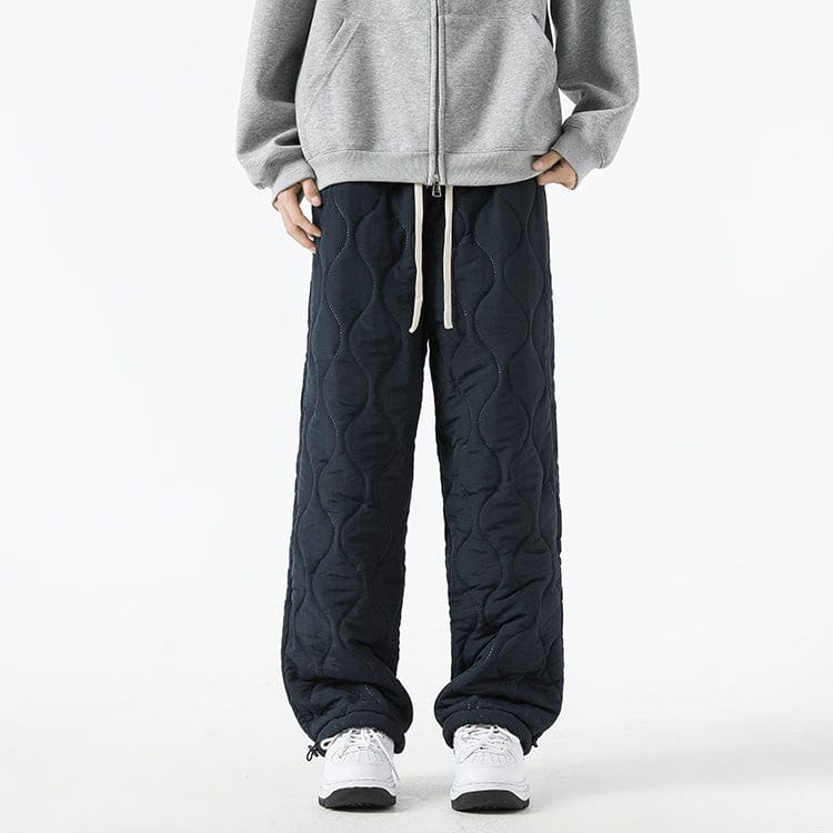 Pantalon Hiver Douillet Homme – Chaussures de Pantalon Polaire Élégant avec Coupe Large & Ceinture Élastique