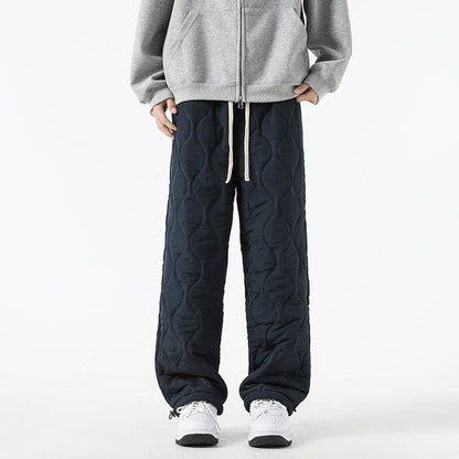 Pantalon Hiver Douillet Homme – Chaussures de Pantalon Polaire Élégant avec Coupe Large & Ceinture Élastique