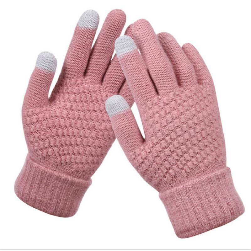 Gants Femme Hiver Douillet avec Motif Brodé