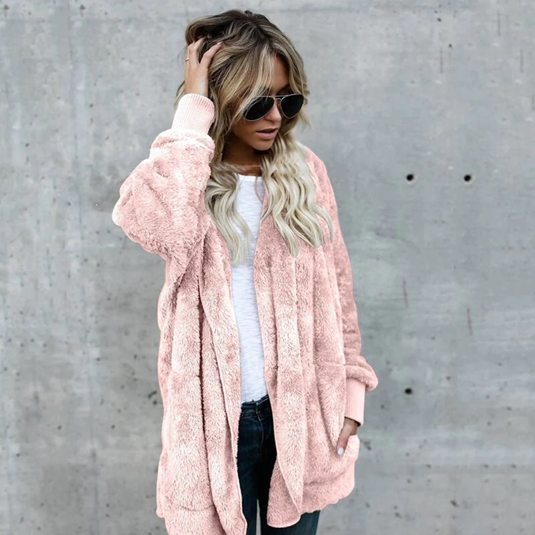 Veste Hiver Douillette pour Femme en Fausse Fourrure