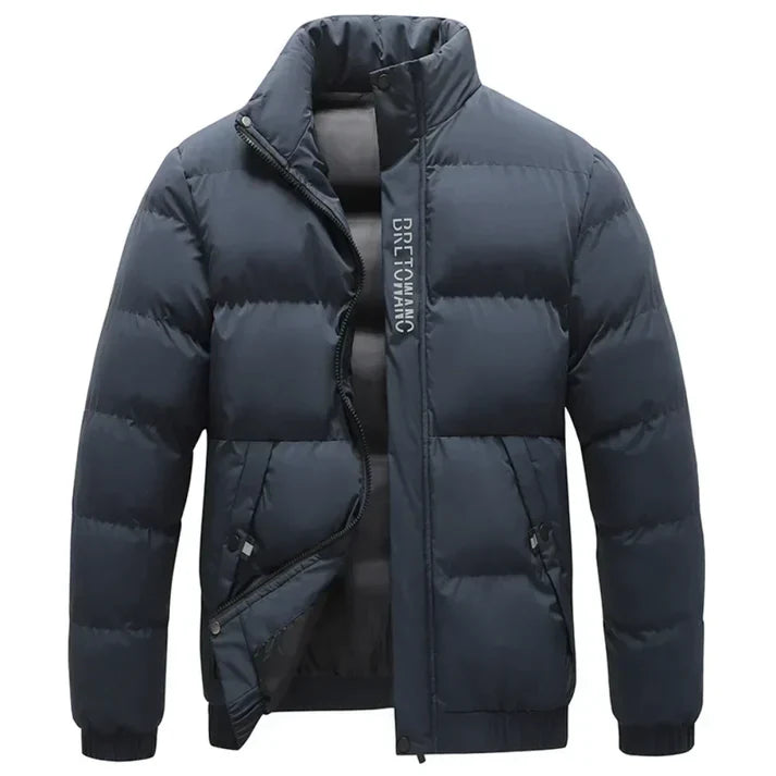 Veste hivernale doublée à manches longues avec poches zippées - LuxeStyle
