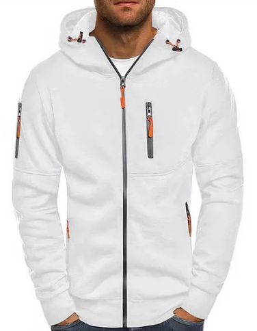 Veste Homme – Sweat Capuche Zippée Douce en Coton & Design Actuel - LuxeStyle