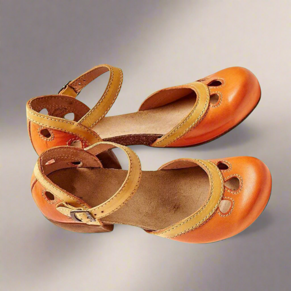 Chaussures Cuir Enfant Décorées Boutons - LuxeStyle