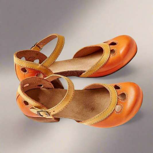 Chaussures Cuir Enfant Décorées Boutons - LuxeStyle