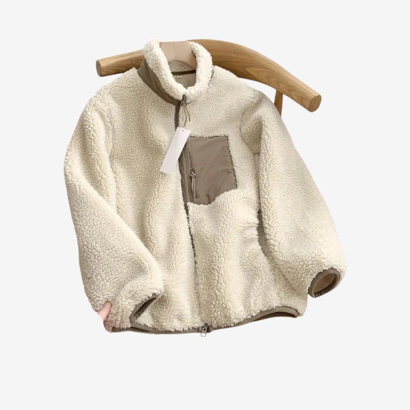 Veste Femme Hiver Chaude avec Poches et Zip - LuxeStyle