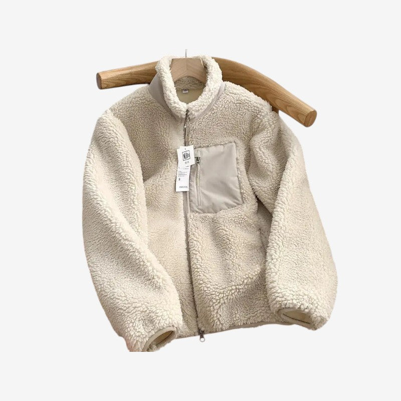 Veste Femme Hiver Chaude avec Poches et Zip