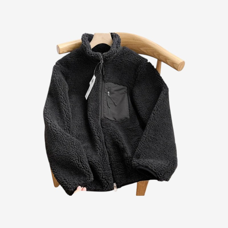 Veste Femme Hiver Chaude avec Poches et Zip