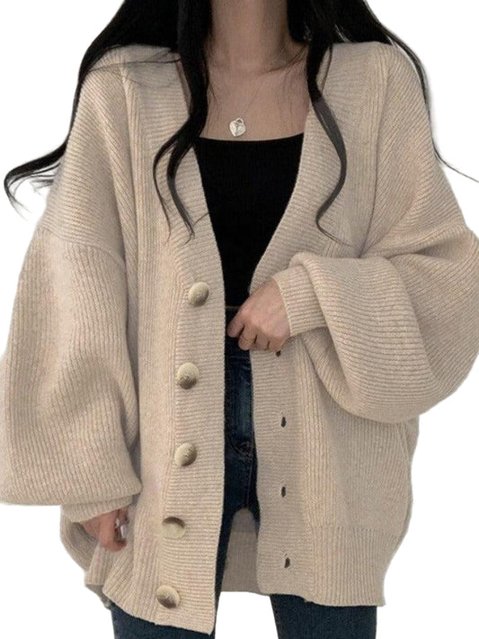Cardigan Femme Élégant Boutonné Long - luxestyle