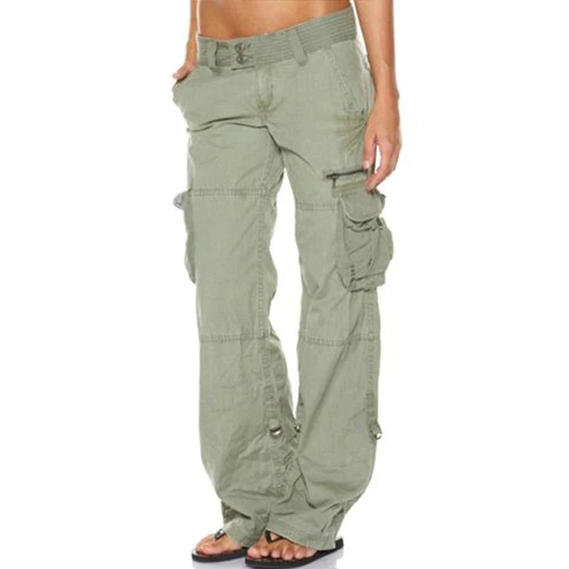 Pantalon Cargo Femme Noir - Coton Confort & Chic