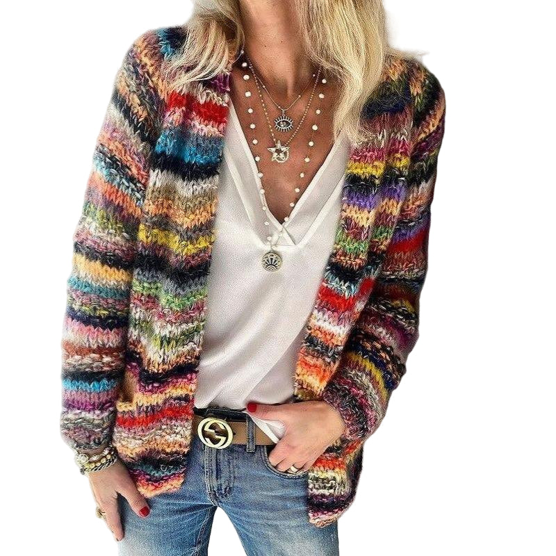 Cardigan Coloré Élégant pour Femme - luxestyle