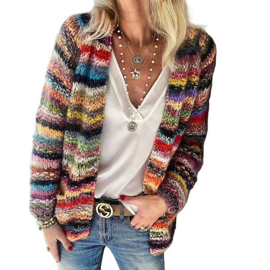 Cardigan Coloré Élégant pour Femme - luxestyle