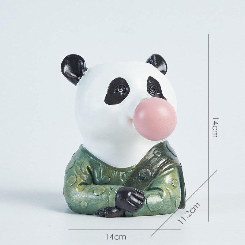 Vase Floral Coloré avec Animaux Amusants