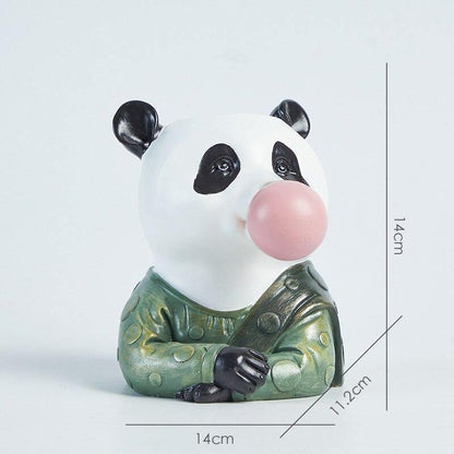 Vase Floral Coloré avec Animaux Amusants