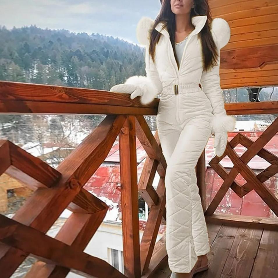 Combinaison Ski Femme Élégante à Fermeture Éclair