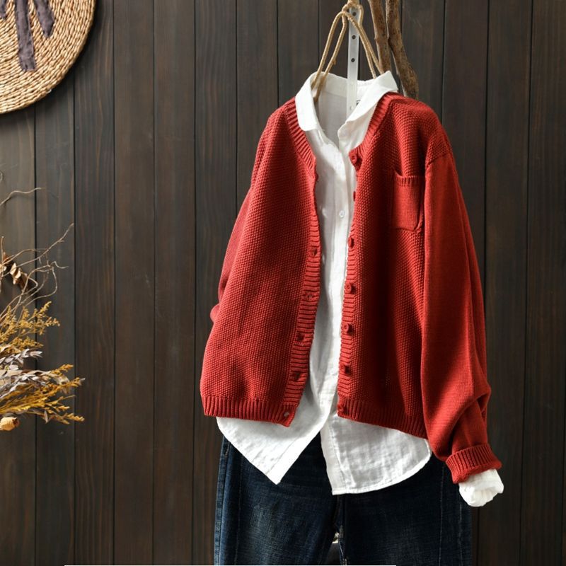Cardigan Grande Taille Féminin Élégant