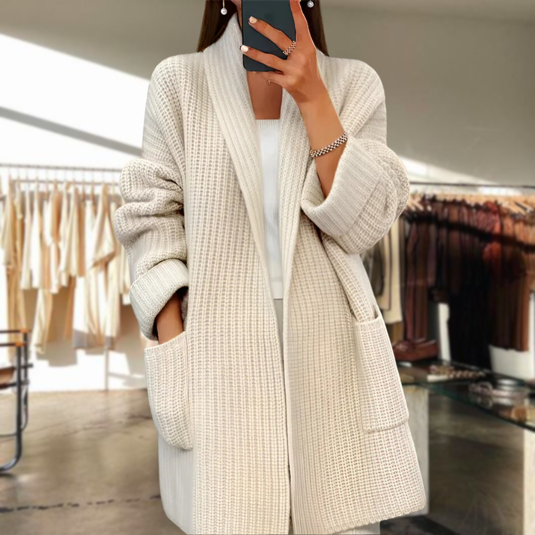Cardigan Chic avec Poches pour Femme - LuxeStyle