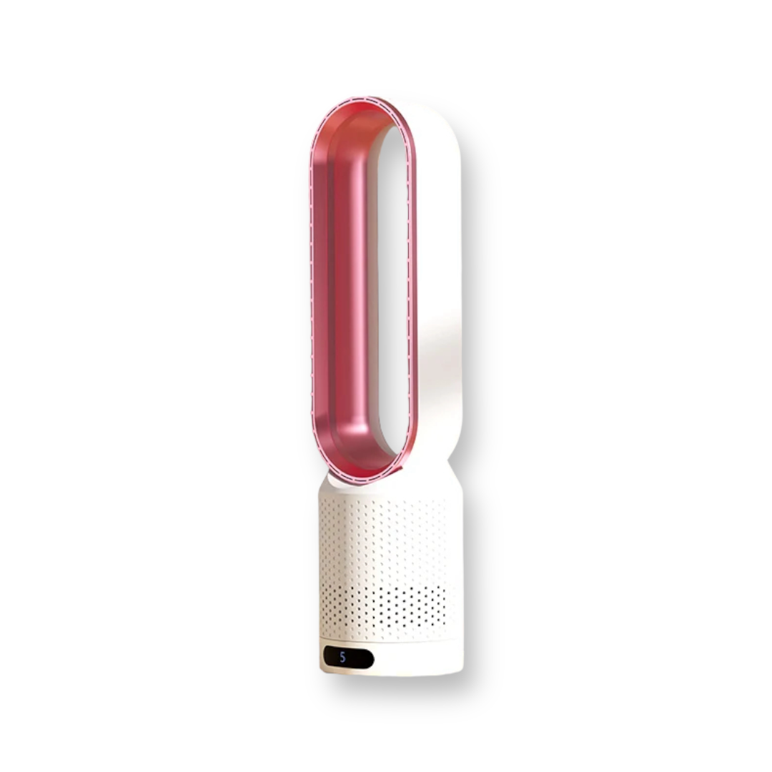 Ventilateur Design Silencieux Blanc et Or