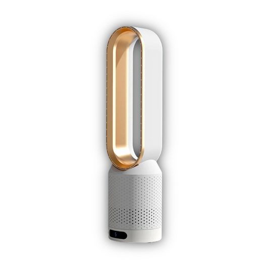 Ventilateur Design Silencieux Blanc et Or - LuxeStyle