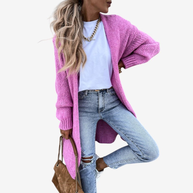 Cardigan Féminin à Manches Longues Élégant