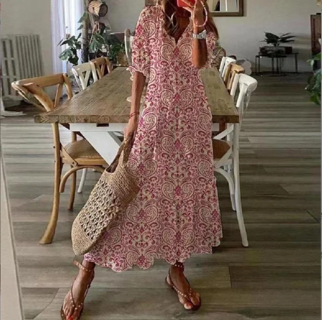 Robe de soirée dentelle blanc femme manches mi-longues