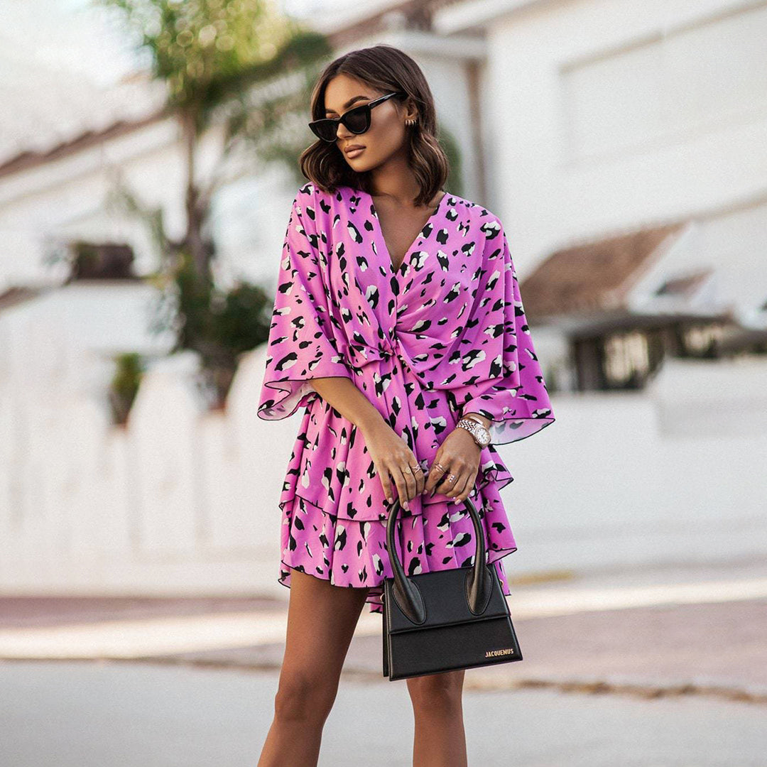 Robe Courte Féminine Élégante - Robe Femme Chic au Look Tendance