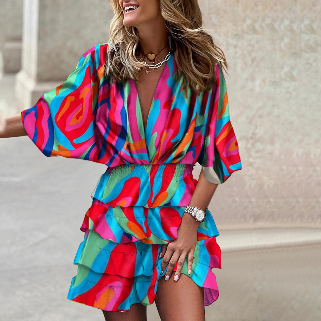 Robe Été Imprimée Chic pour Femme