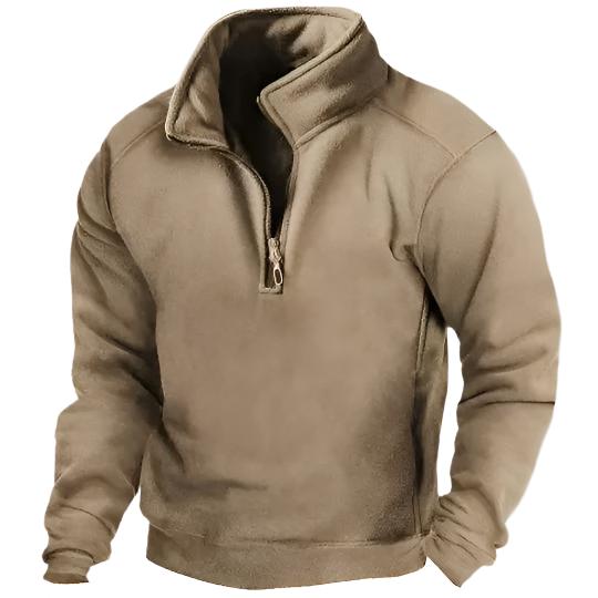 Pull d'hiver zippé pour homme | Veste polaire