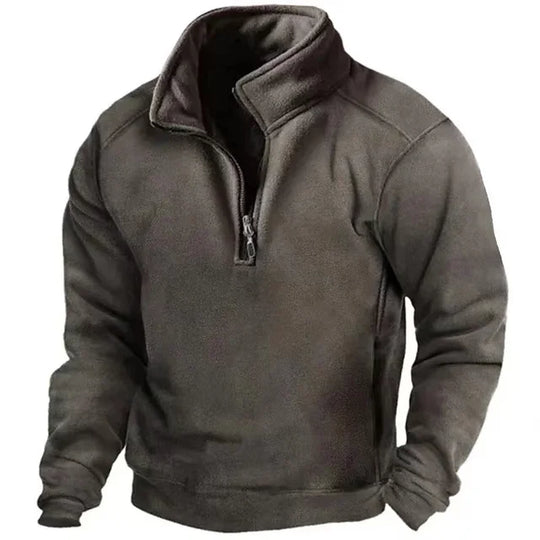 Pull d'hiver zippé pour homme | Veste polaire