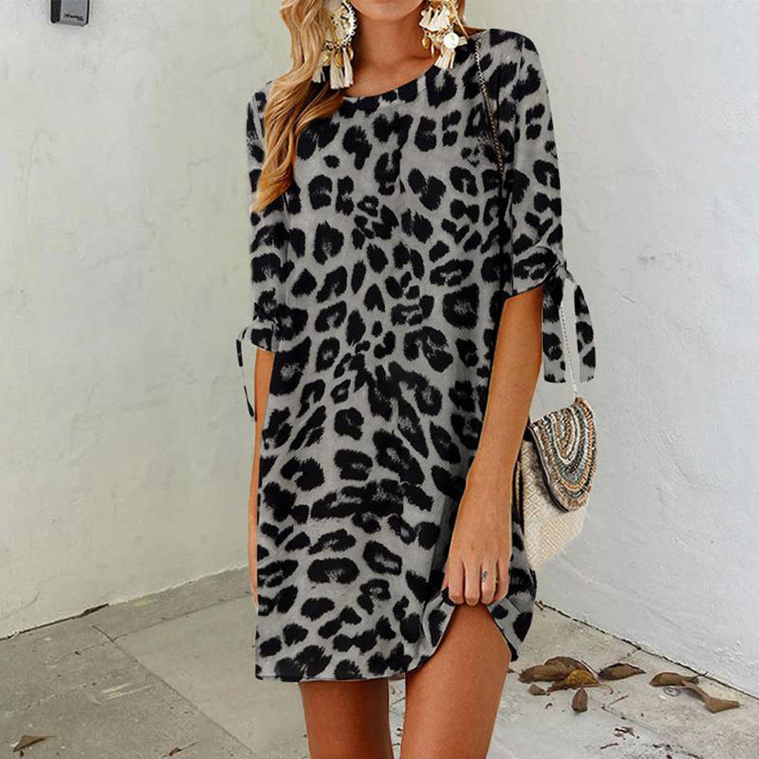 Leophera™ – Robe Femme Mini Imprimé Léopard Confortable & Élégante