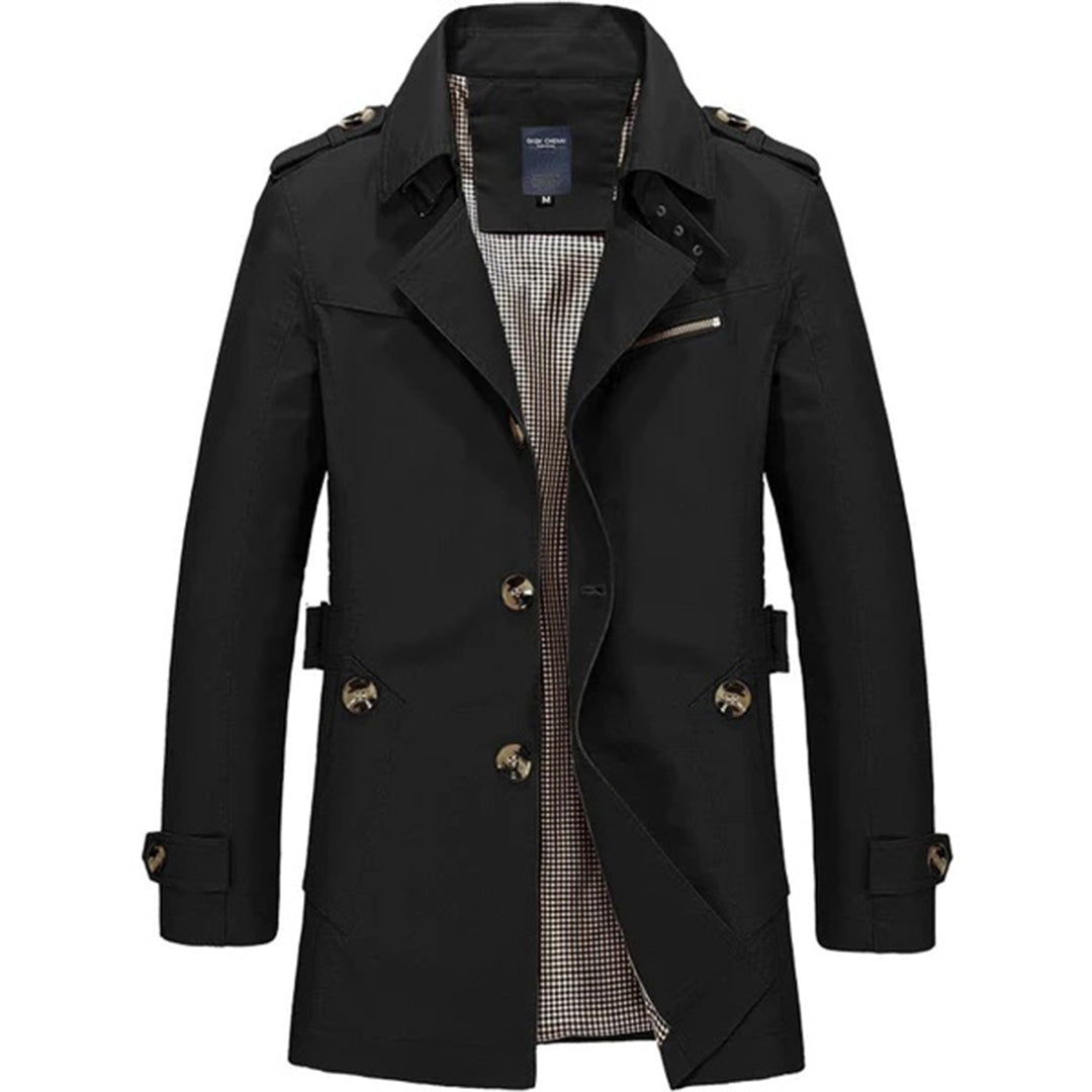 Manteau Long Élégant avec Capuchon pour Homme | Parfait pour Saison Froide