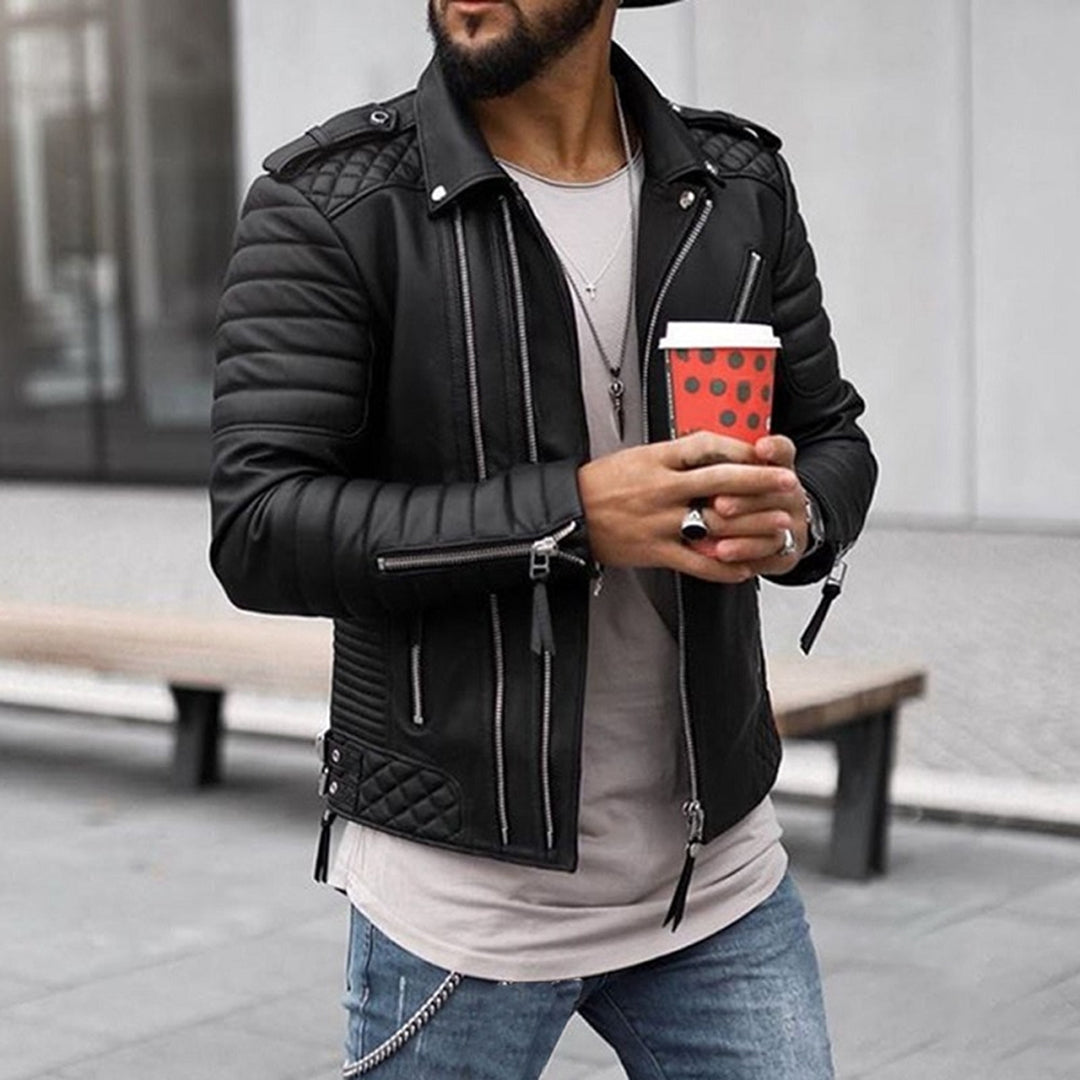 Veste Cuir Hiver pour Homme Chaude - LuxeStyle
