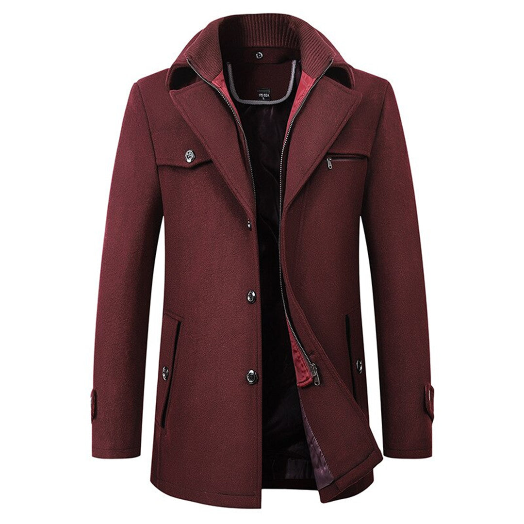Veste Hivernale Élégante à Fermeture Éclair pour Homme