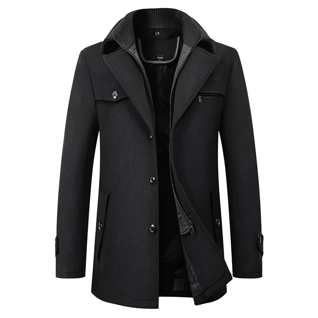 Veste Hivernale Élégante à Fermeture Éclair pour Homme - LuxeStyle