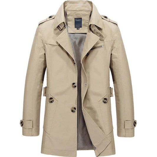 Manteau Long Élégant avec Capuchon pour Homme | Parfait pour Saison Froide - LuxeStyle
