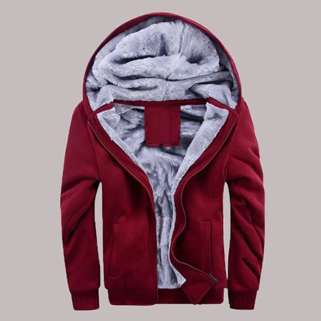 Sweat À Capuche Doublée Chaud pour Homme Hiver