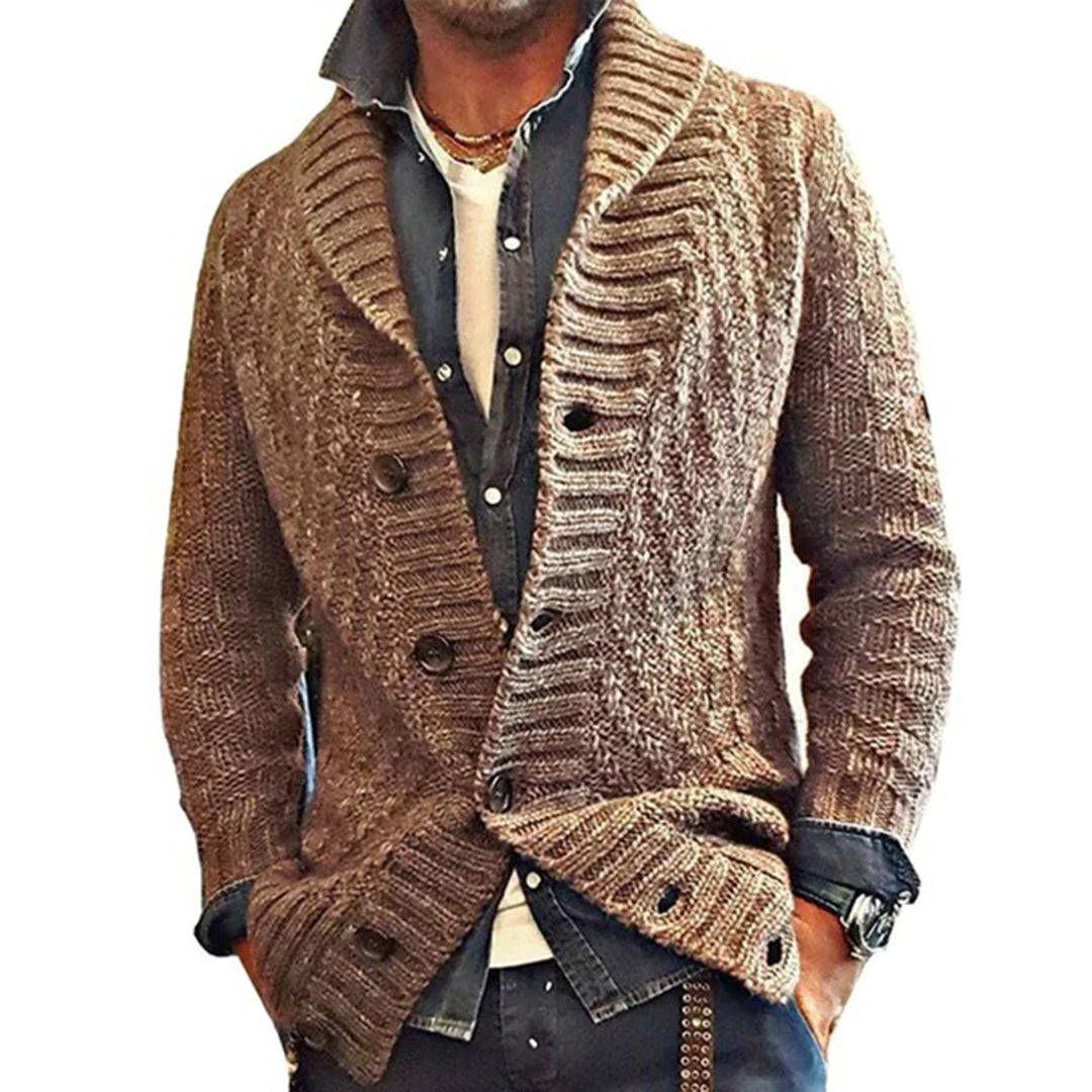 Cardigan Homme Tricot Élégant Chaud - LuxeStyle