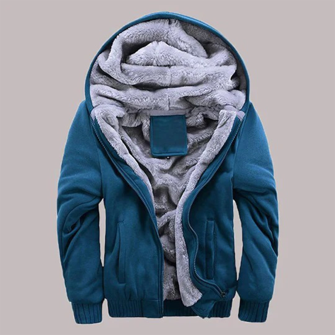 Sweat À Capuche Doublée Chaud pour Homme Hiver