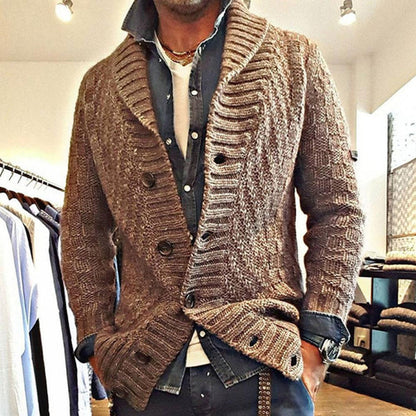 Cardigan Homme Tricot Élégant Chaud