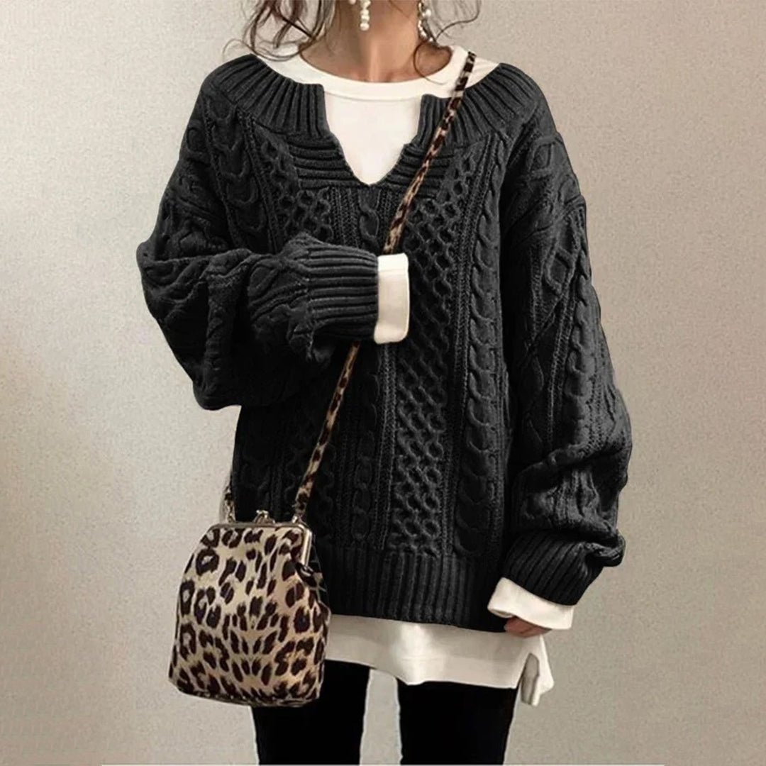 Pull Femme Grande Taille à Manches Longues