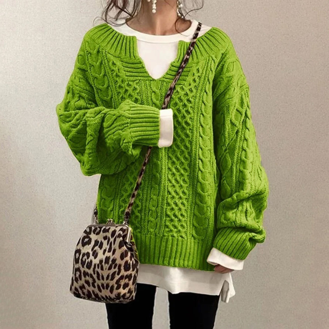 Pull Femme Grande Taille à Manches Longues