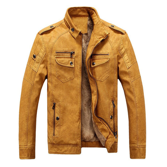 Veste Homme Élégante à Épaules Carrées et Doublure Chaude - LuxeStyle
