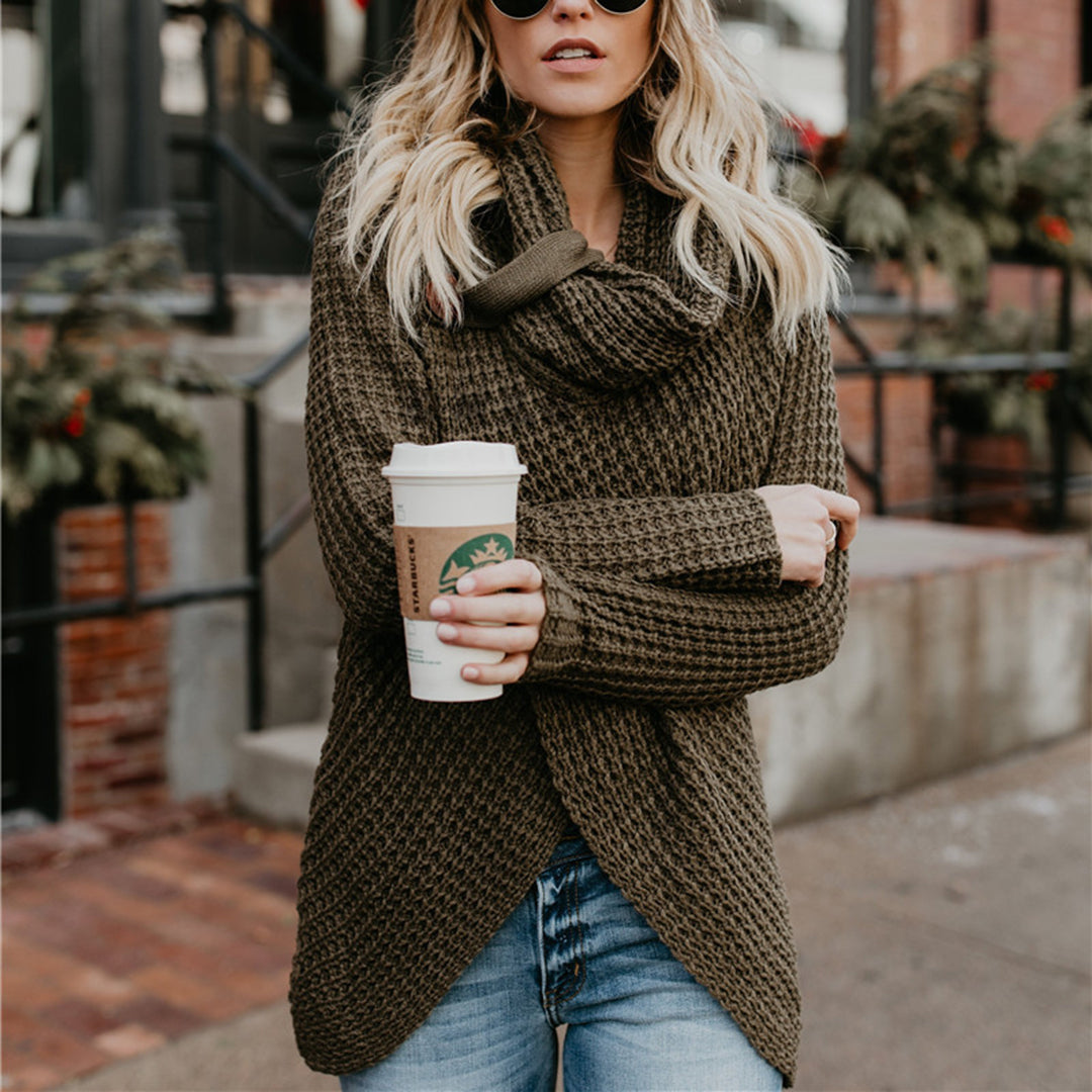 Pull Femme Élégant en Polaire | Coupe Slim - LuxeStyle