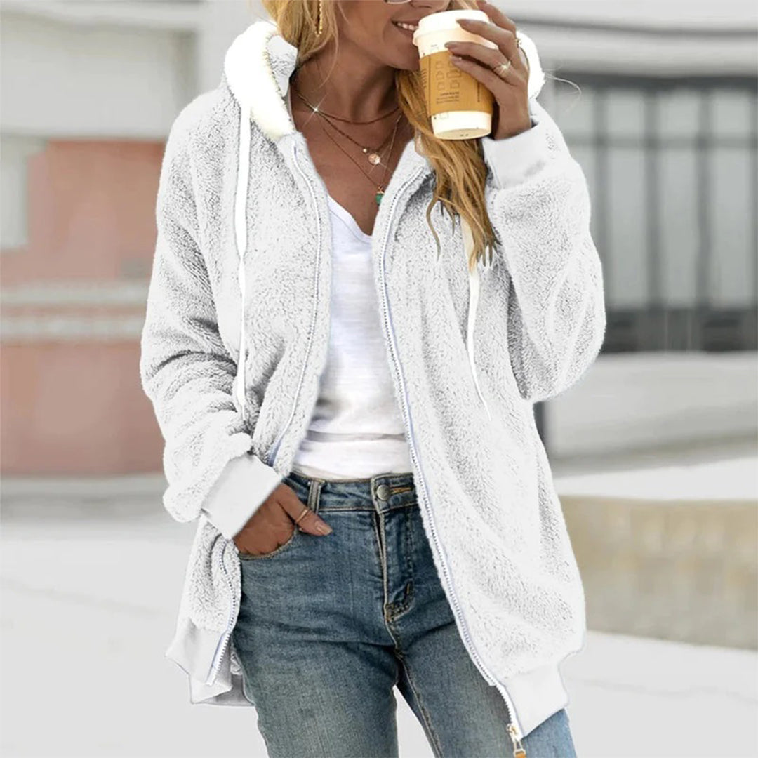 Veste Élégante à Capuche pour Femme Automne